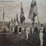 Londra 1908 Cerimonia Inaugurale con alfiere azzurro