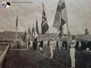 Londra 1908 Cerimonia Inaugurale con alfiere azzurro