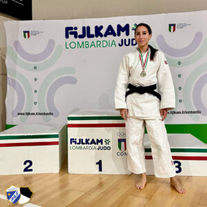 Martina Caironi con la medaglia di bronzo