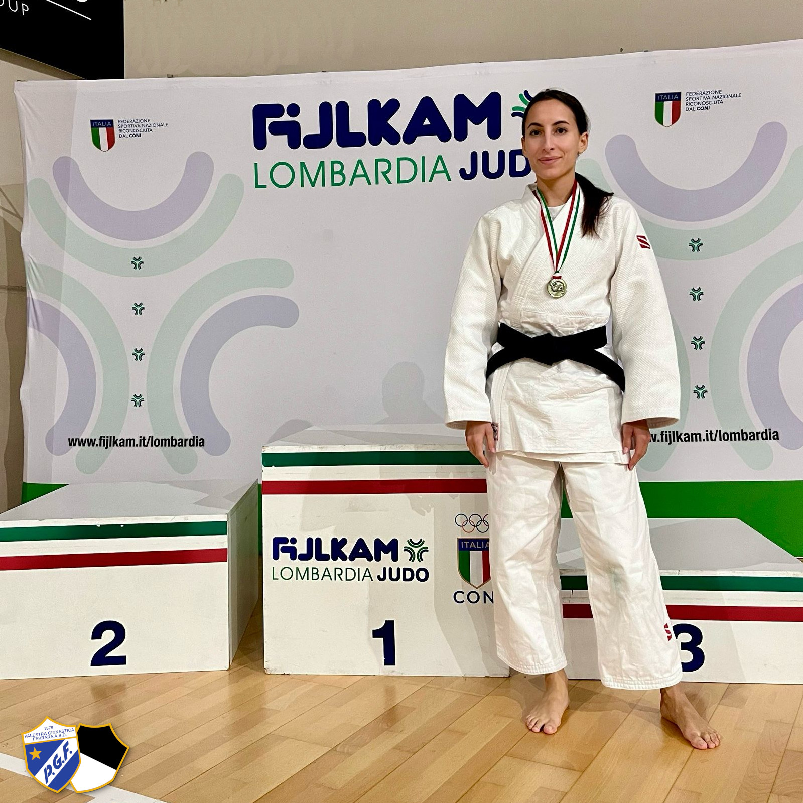 Martina Caironi con la medaglia di bronzo